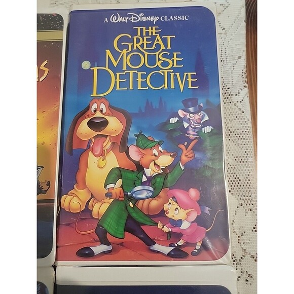 Walt Disney Lot Of 4 Vhs Tapes Great Mouse Detective Pocahontas Brother Bear... - Picture 4 of 15